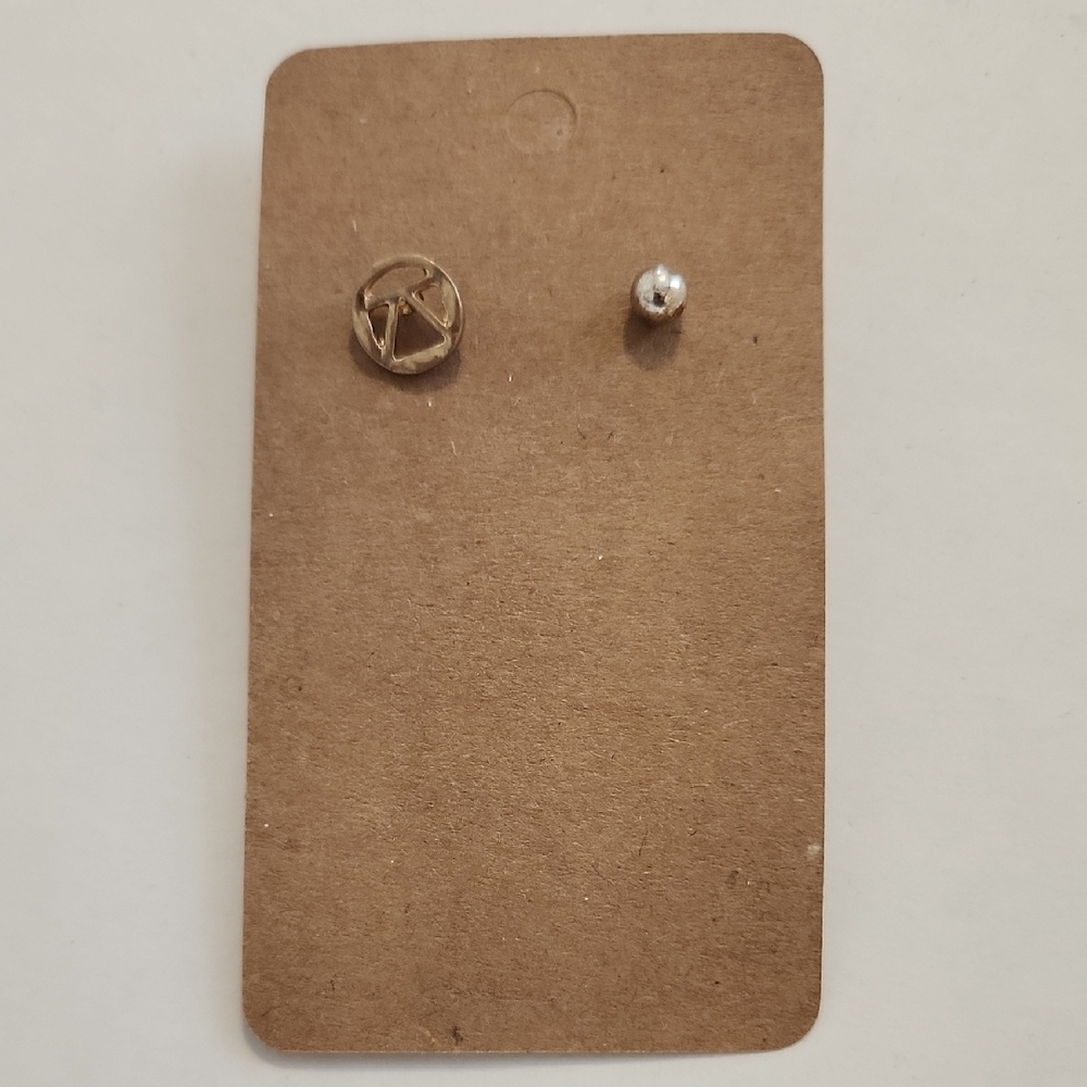 Gold Tone Circle Knot Stud Earrings - Women Jewelry